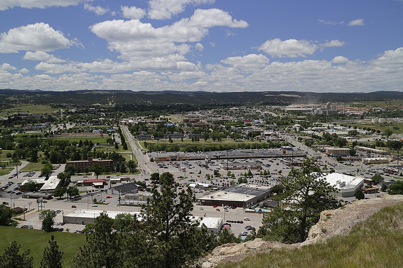 Rapid city south dakota seen from dinosaur park | serving rapid city, sd